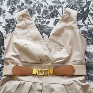 A-Line, V-Neck dress